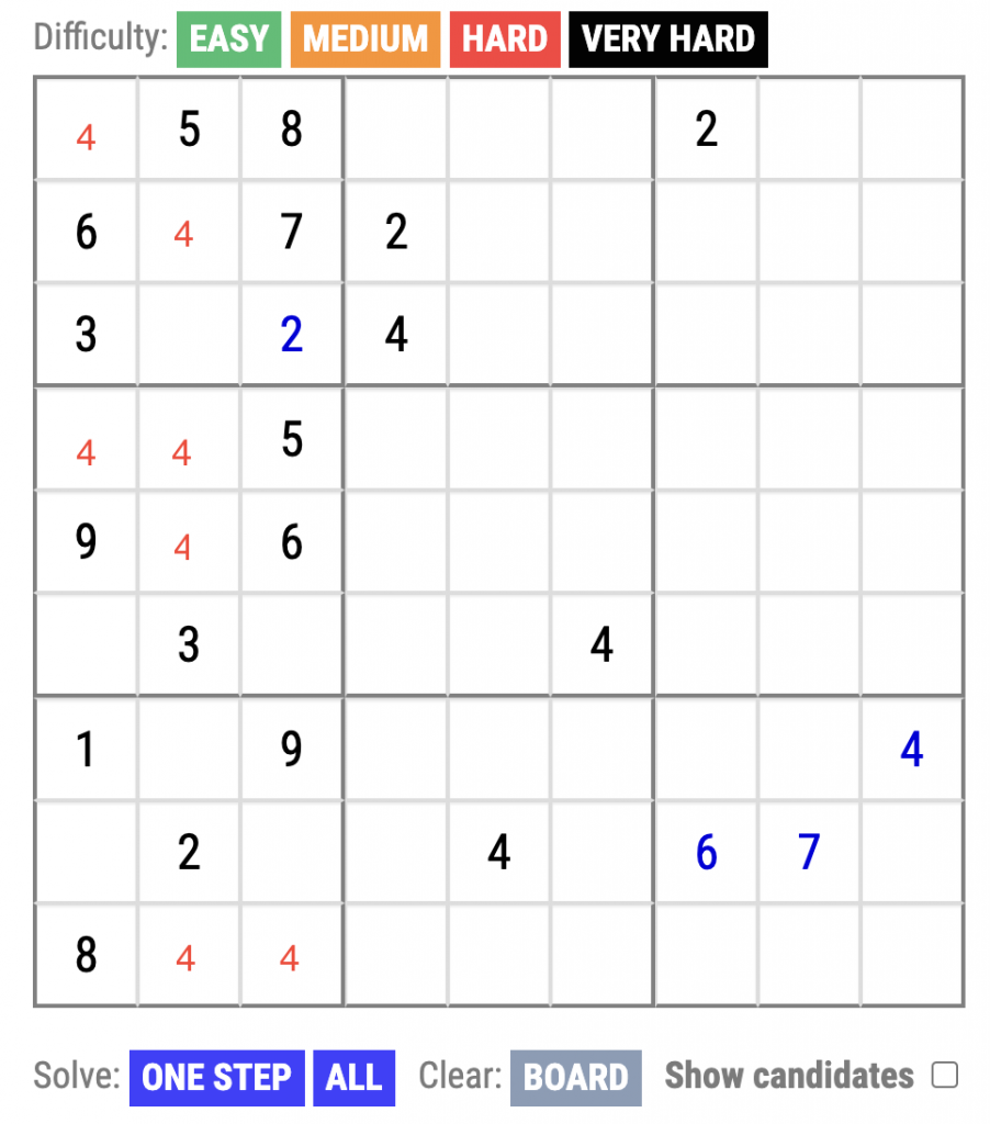 How to play Sudoku on DailySudokuPuzzles.com step 4
