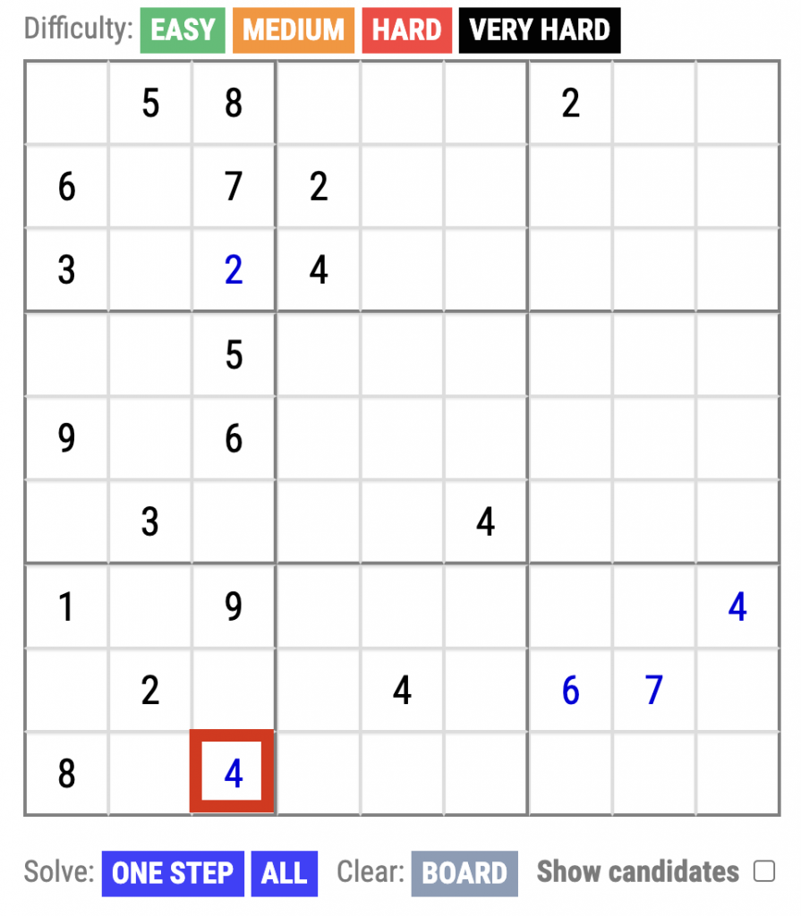 How to play Sudoku on DailySudokuPuzzles.com step 5